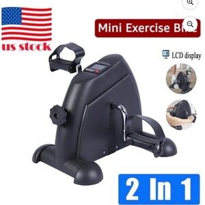 Desk bike Black Pedal Exerciser with LCD Screen
